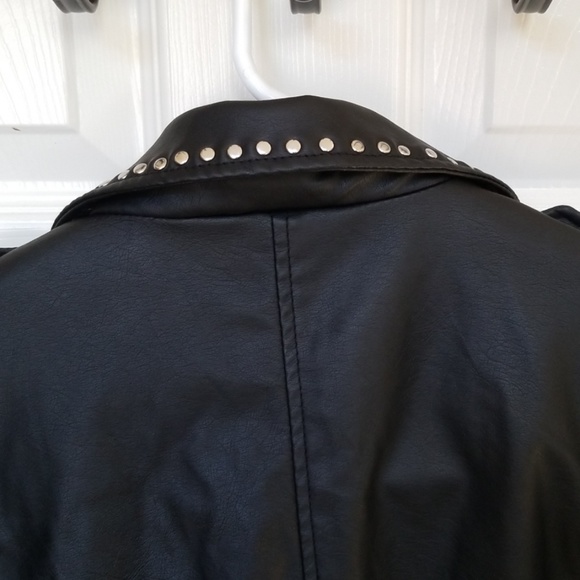 Studded Faux Leather Jacket size S - Picture 6 of 8